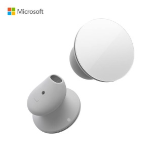 微软（Microsoft） Surface Earbuds 无线蓝牙耳机 配无线充电盒 双耳立体声 冰川白 入耳式耳机