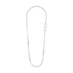 【保障】Hermes爱马仕女项链银质长款典雅百搭服饰配件饰品代购